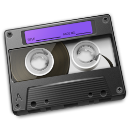 Cassette Purple Icon 256x256 png